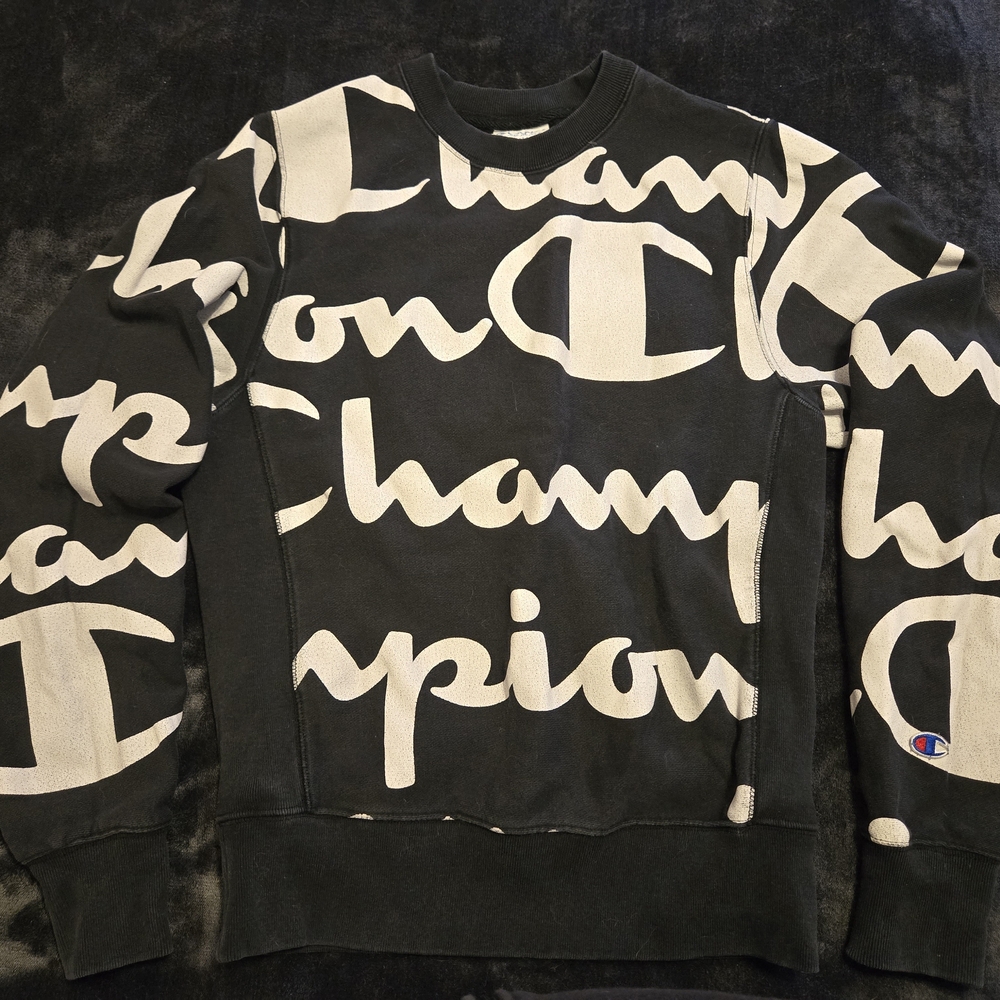 Champion Men's Sweater in Black and White